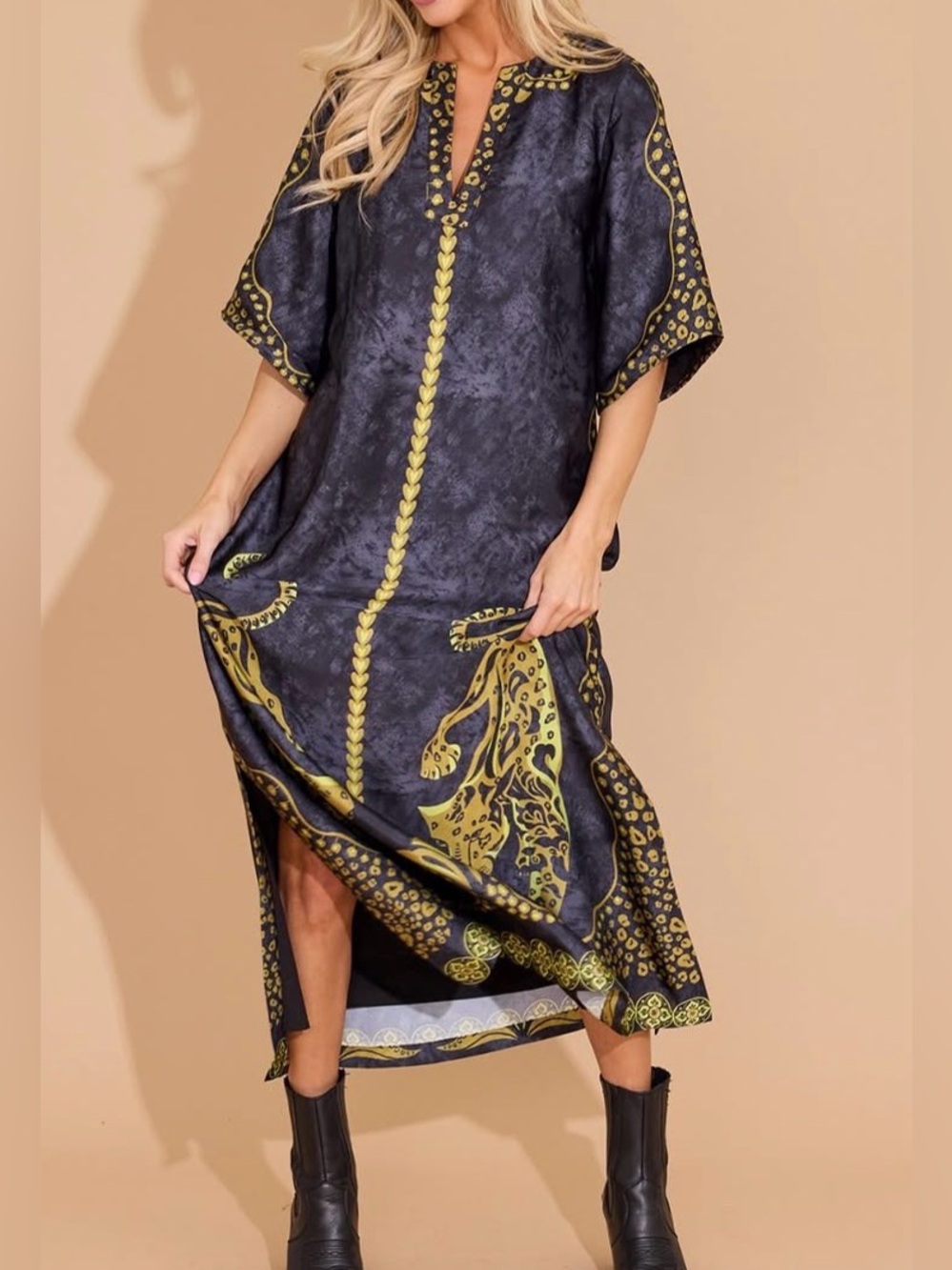 Alden Adair Delaney Dress - POUNCING PANTHER